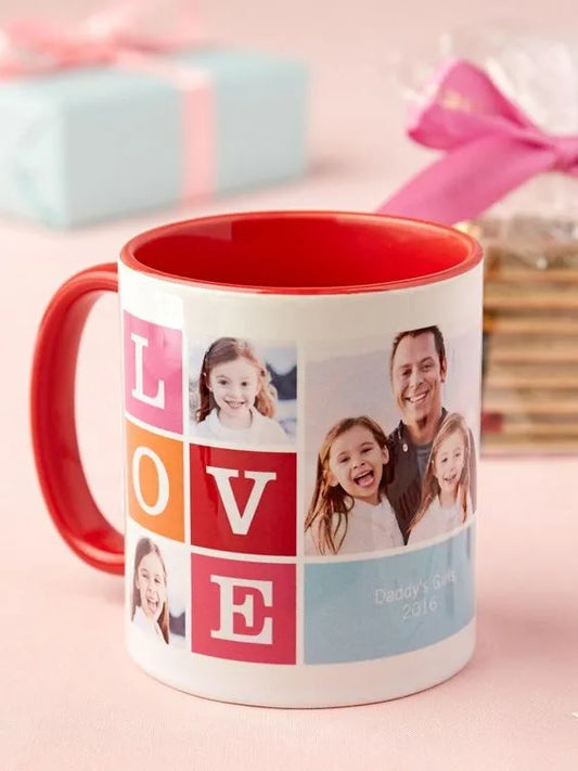 Taza personalizable asa color rojo - RegalArte Vitoria